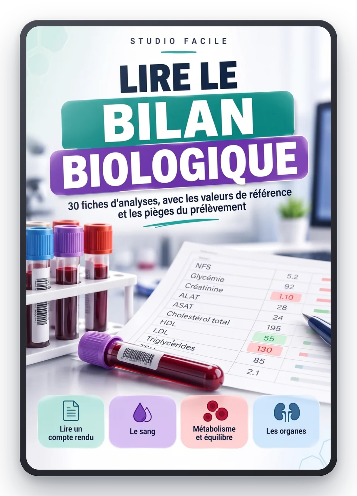 Lire le bilan biologique